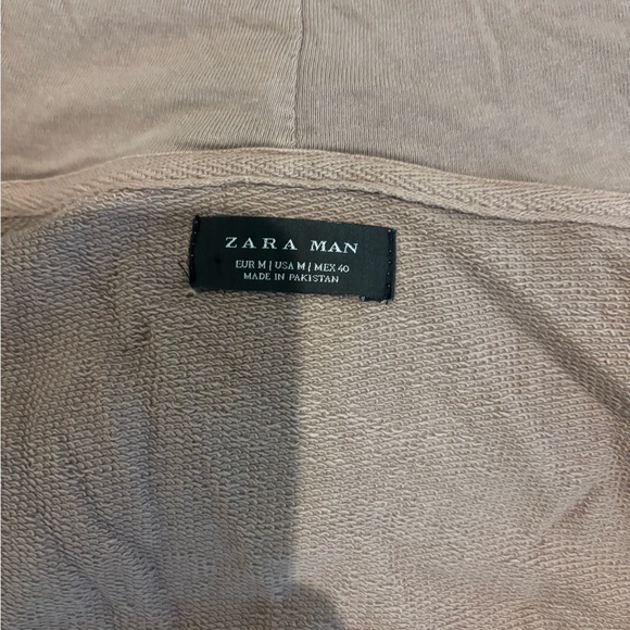 Zara Salmon Distressed Ripped Zip Up Hoodie - Picture 5 of 5